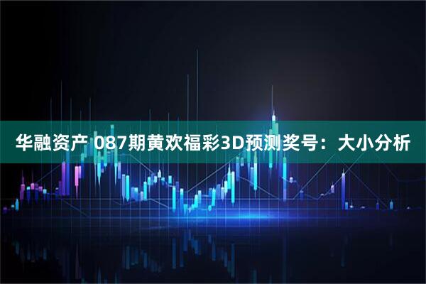 华融资产 087期黄欢福彩3D预测奖号：大小分析